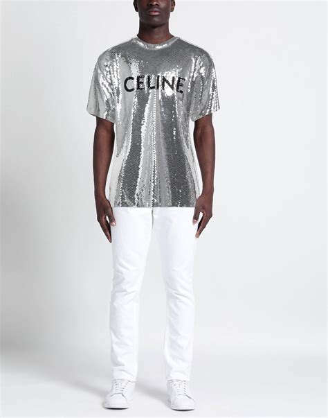 celine grey tshirt|men's celine t shirts.